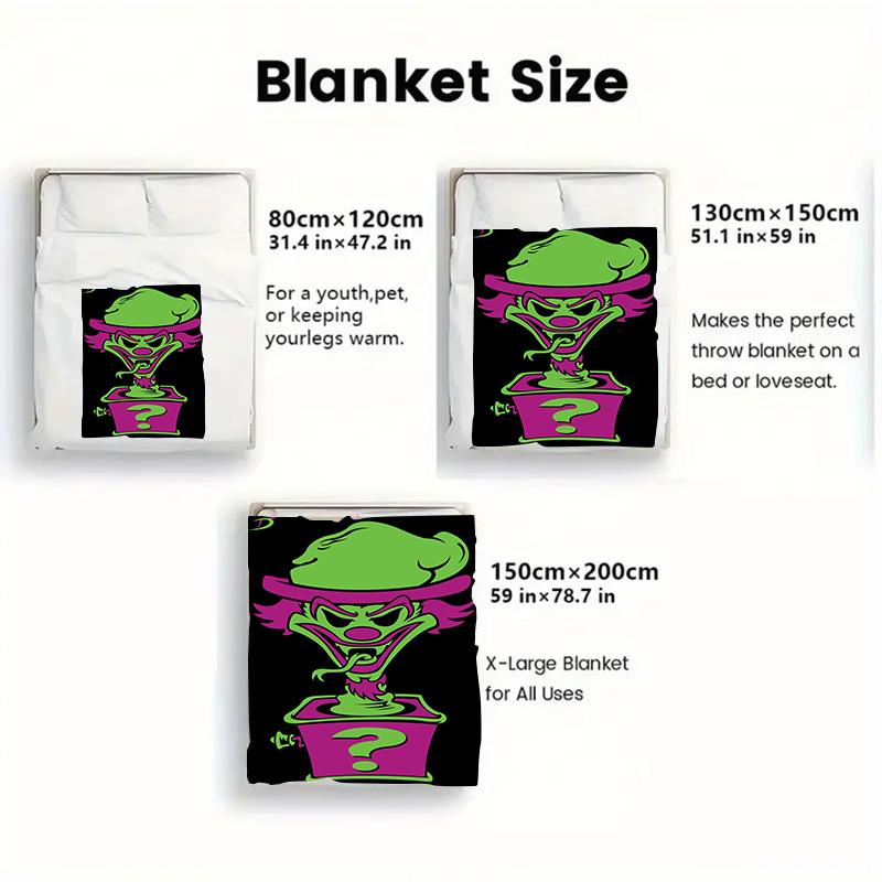 Insane Clown Posse 2D Flat Pattern Flannel Blanket High quality All Seasons Warmth and Comfort Perfect for Christmas Gifts.SMT0917090