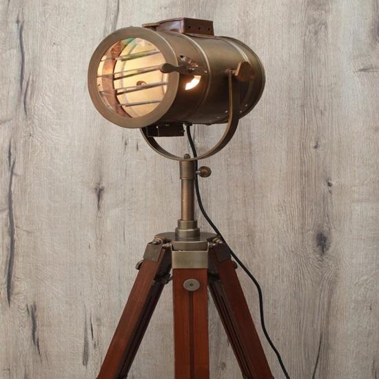 

Tripod Floor Lamp In Brown Finish
