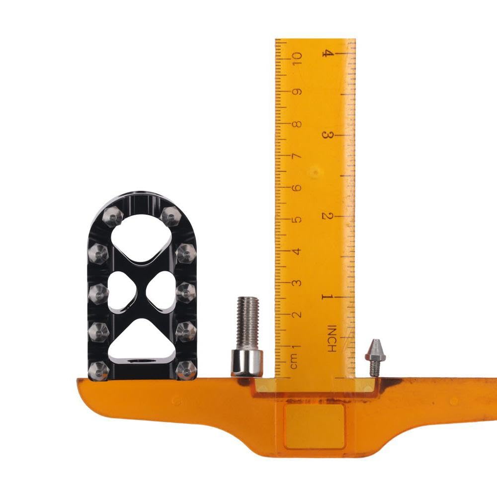 Pedală Schimbător Viteze Motocicletă, Aluminiu Negru 55x32mm / 2.17x1.26 Inch Pedală Picior