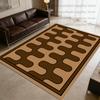 Modern Style Carpet Simple Bedroom Decor Bedside Trendy Art Indoor Floor Mat Plaid Easy Cleaning Non-slip  Soft Rug Customizable