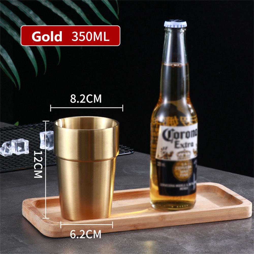 175-450ml Stainless Steel Beer Cup Metal Water Cups Travel Camping Mugs Coffee Tumbler Outdoor Hiking Cup Portable Drinkware