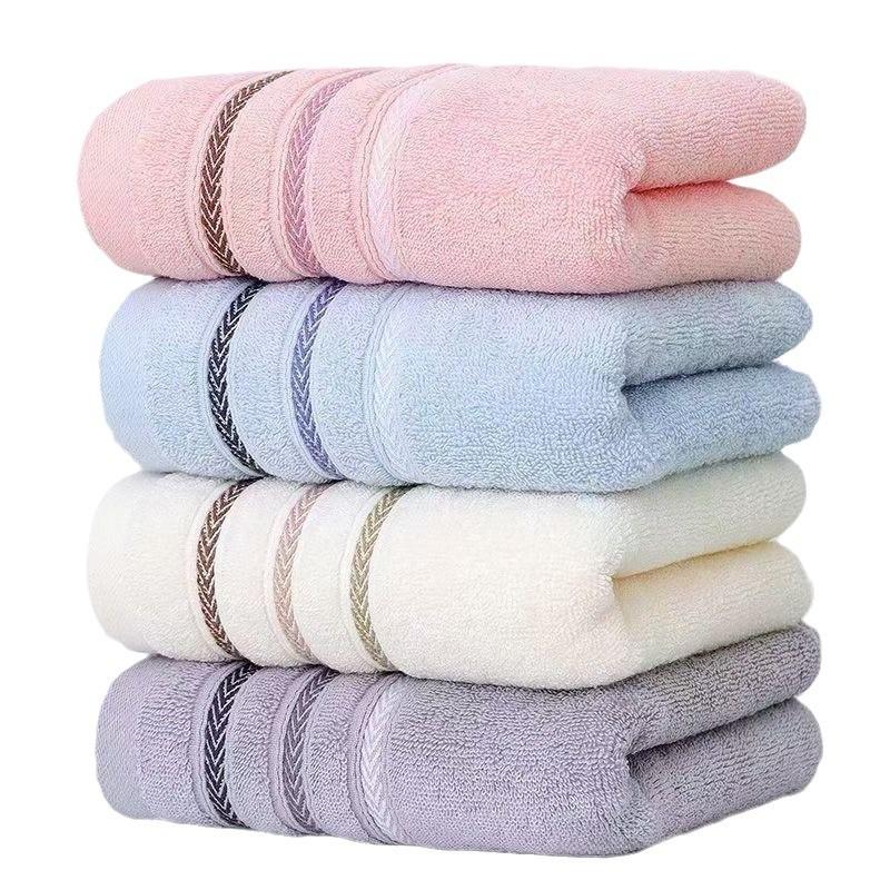 Thickened Pure Cotton Class a Household Towels Absorbent Face Towels for Adults Strong Water Absorption All-Cotton Towels