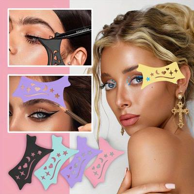 1 ADET Eyeliner Şablonu, Göz Farı Balsamı Aplikatörü, Eyeliner Şablonu, Makyaj Sanatçısı Temel Malzemeleri, Silikon Göz Farı Balsamı Aplikatörü