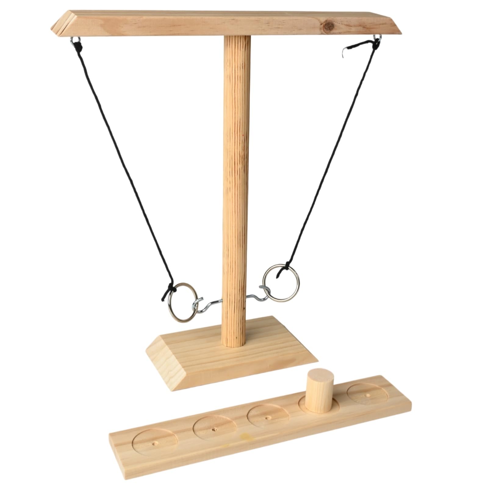 

Рубонари Деревянное кольцеброс Вечеринка Настольная соревновательная игра с обручами Игра, (коричневый)