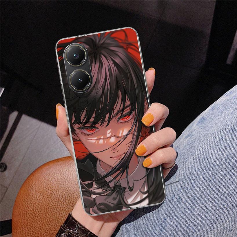 C-Chainsaw Mans Yoru War Devil Phone Case For Xiaomi Poco X7 X6 X5 Pro F7 Ultra Redmi 15C 15 13C 13 12C 12 10 10A 10C 9 9A 9C 9T