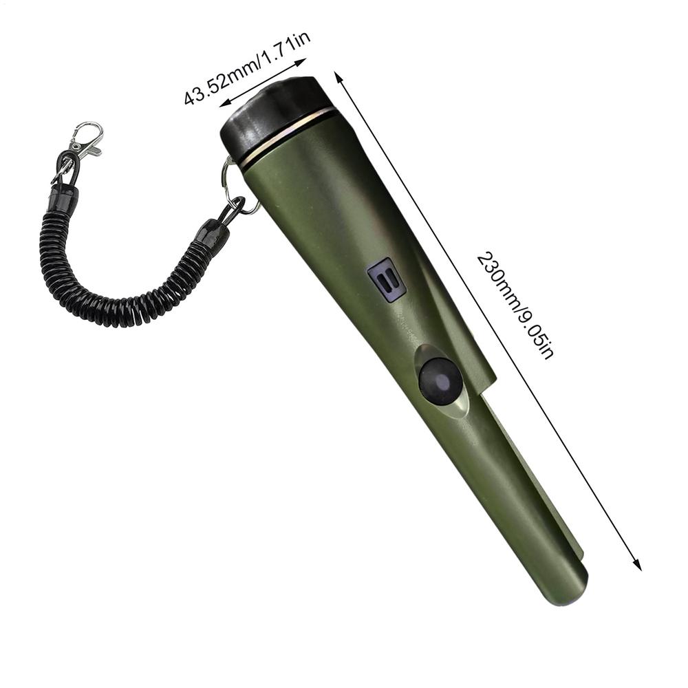 Handheld Metallldetektor Metall-Pinpointing-Stab Wasserdichter Kleiner Metallldetektor Hohe Genauigkeit Tragbarer Finder Edelsteine Jagdwerkzeug