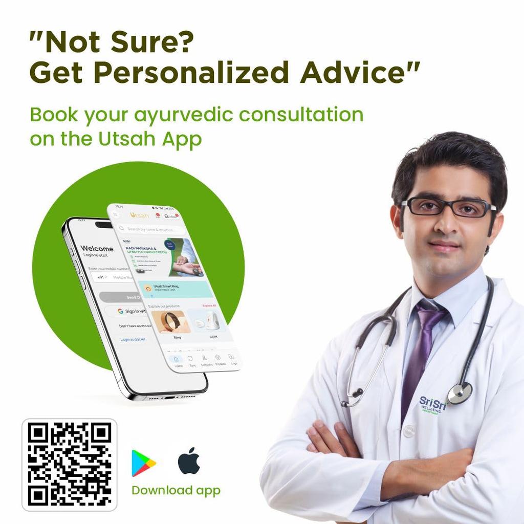 Sri Sri Tattva Ashwagandha Tabletten 60 Tabletten 500 mg | Stressabbau & Immunstärkung Nahrungsergänzungsmittel