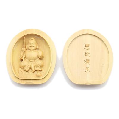 Kurita's Special Guardian Buddha Statue: Ebisu (Lotus-Shaped Incense Holder Buddha [Pocket Buddha]) Guardian Buddha for Business (5.7cm High, 4.8cm
