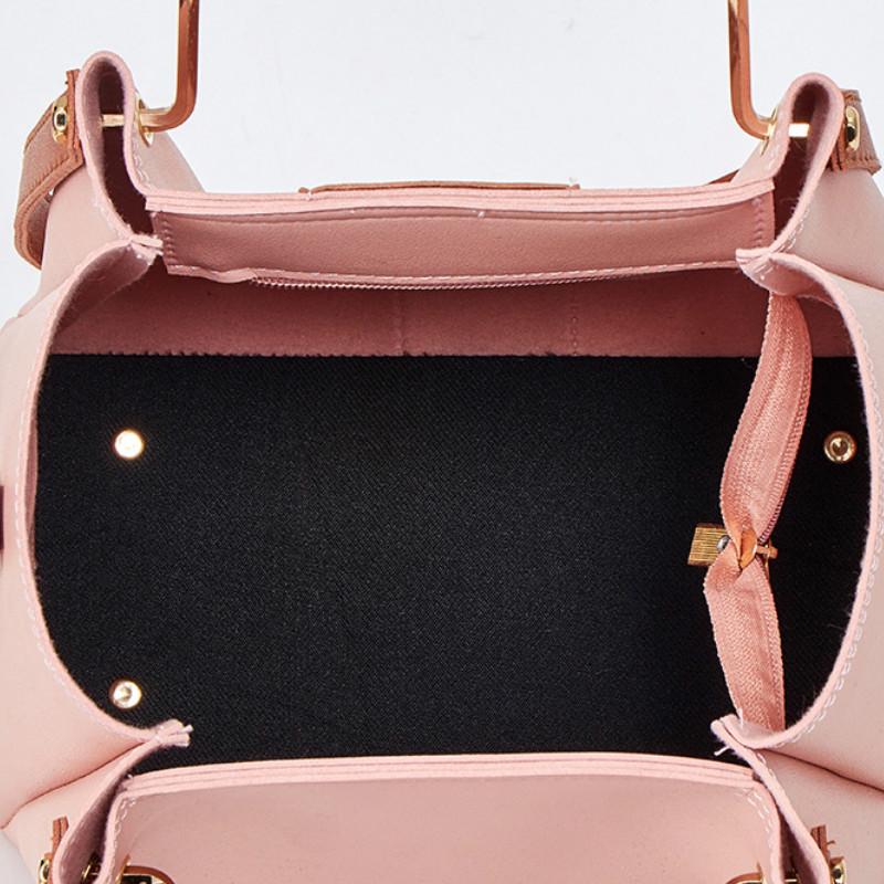 Damentasche vierteilig wild farblich passende Handtasche Umhängetasche Umhängetasche farblich passend