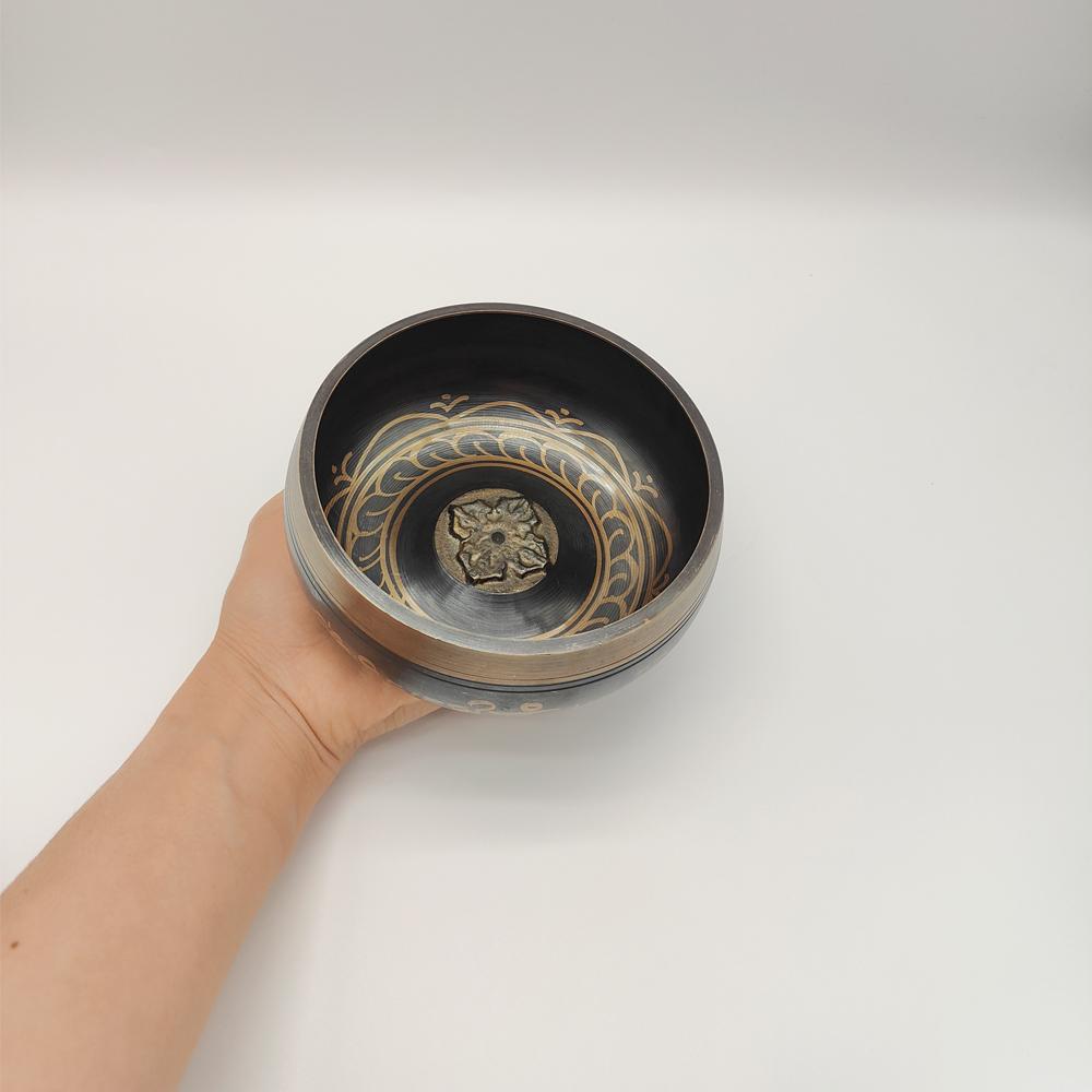 Nepal Tibetan Singing Bowl,Sound Buddhism Nepalese Buddhist Tibet Copper Bowls for Yoga Meditation, Sound Bowl Music Therapy