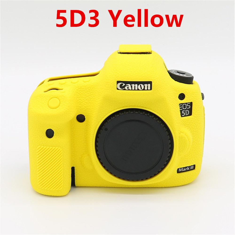 Litchi Pattern Soft Silicone Camera Body Case For Canon EOS 5D3 5D4 R50 R6 R6II R8 Rubber Cover Skin