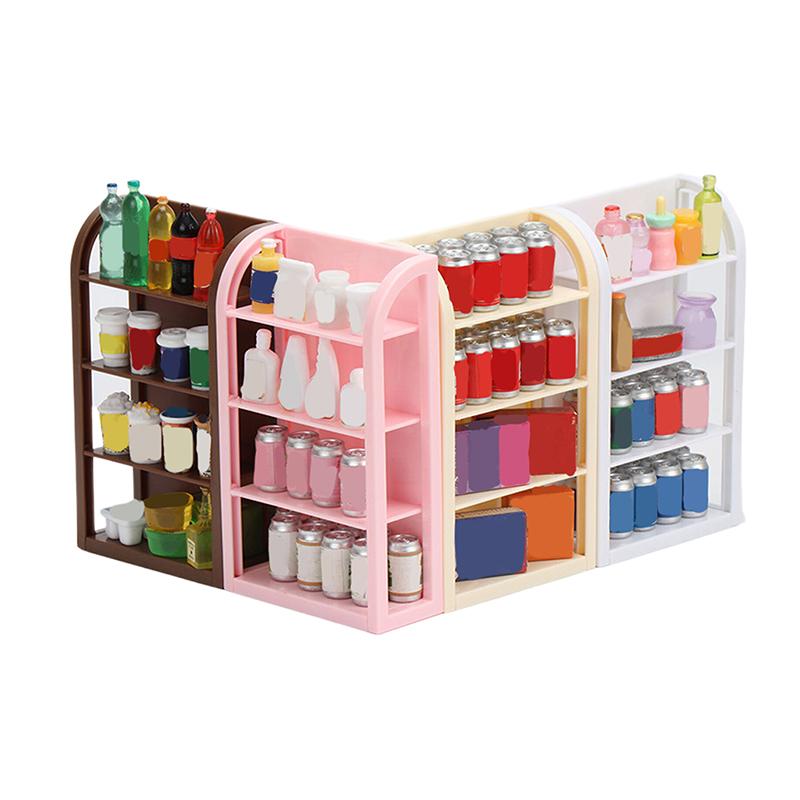 1:12 Dollhouse Miniature Storage Rack Bread Dinner Rack Empty Shelf Furniture Home Model Decor Toy Doll House Accessories