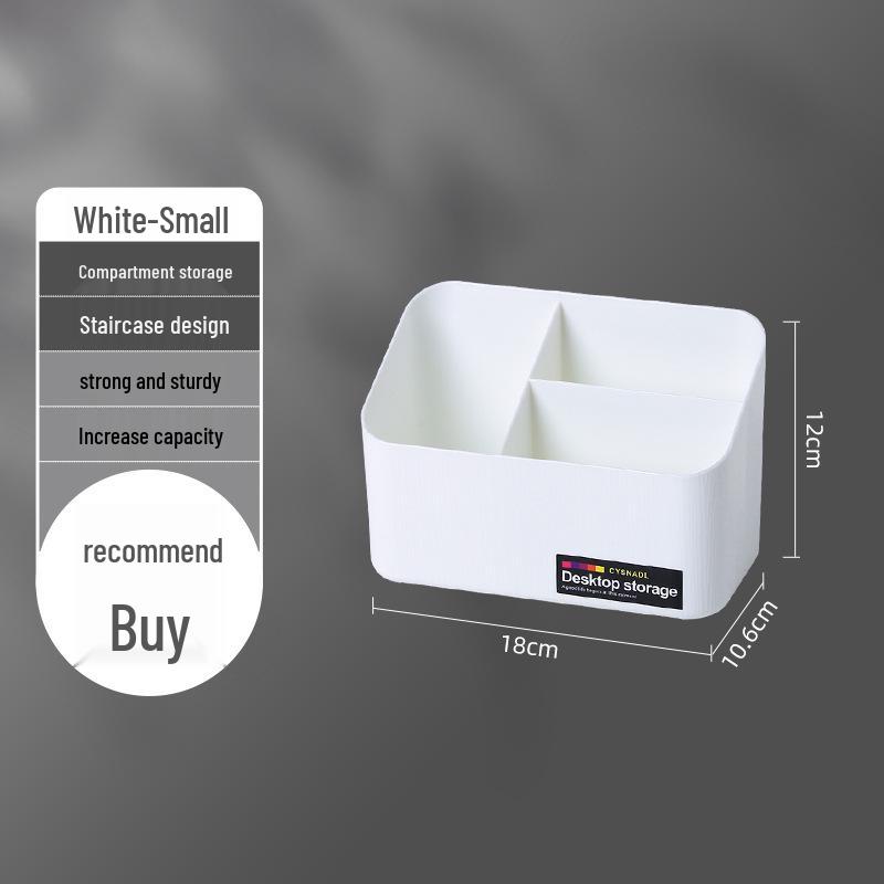 Minimalist Desktop Makeup Storage Box with Drawers for Cosmetics and Remote Control