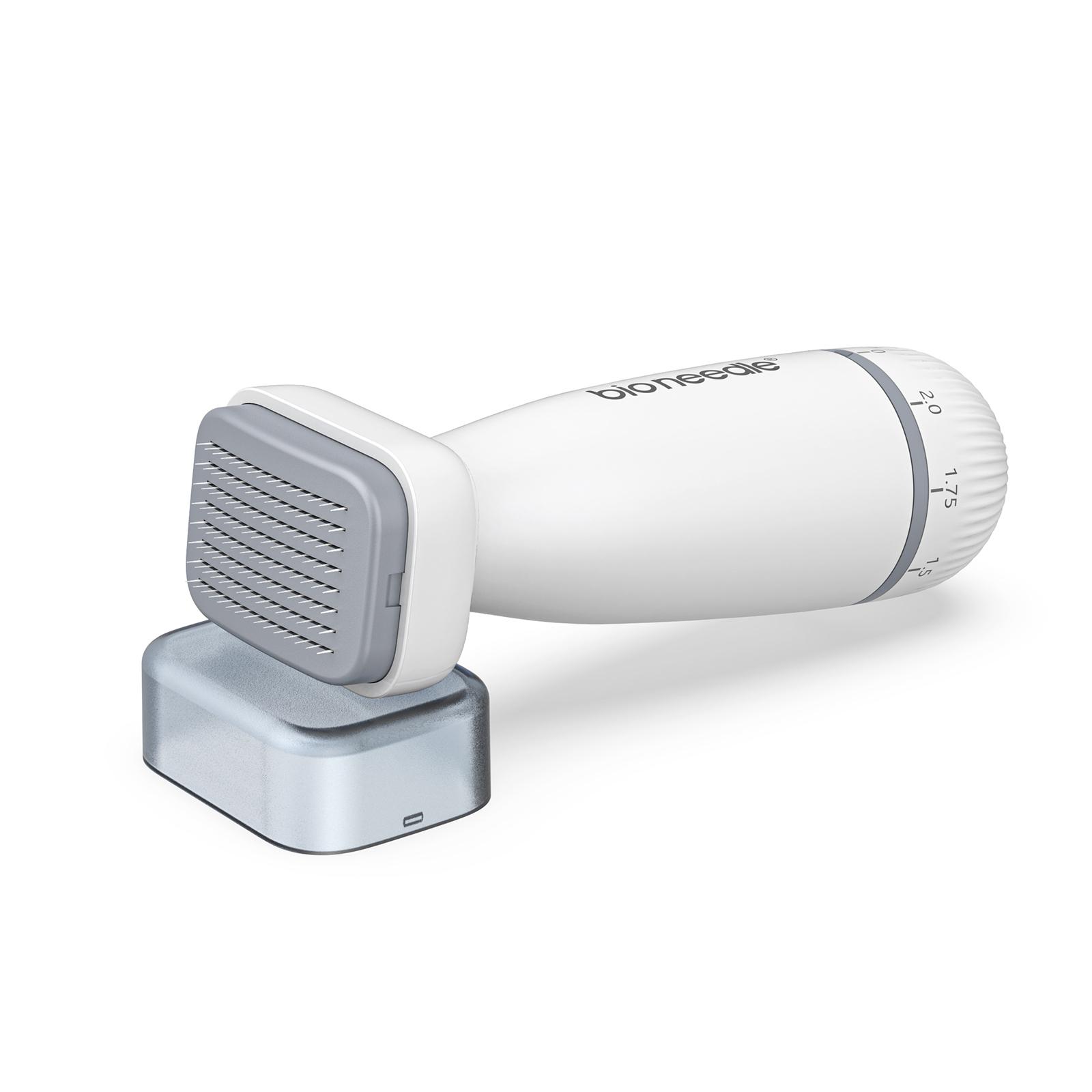 

Регулируемый валик для штамповки дермы с микроиглами и 120 титановыми штифтами, инструмент для ухода за кожей для волос на лице, бороды белый