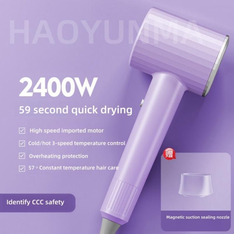 Latest 2400W Quick Drying Hair Dryer With Led Display Light And Billion Level Blue Light Negative Ion Hair Dryer