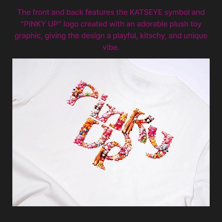 Official KATSEYE [PINKY UP] Graphic S/S T-Shirt - 100% Premium Cotton | White
