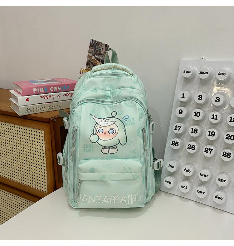 Schoolbag Printed Backpack Female Casual Backpack Campus High School Student Cute Cartoon Large Capacity