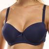 New D cup strapless large size bra with silicone strip gathered thin half cup one piece seamless underwear wholesale