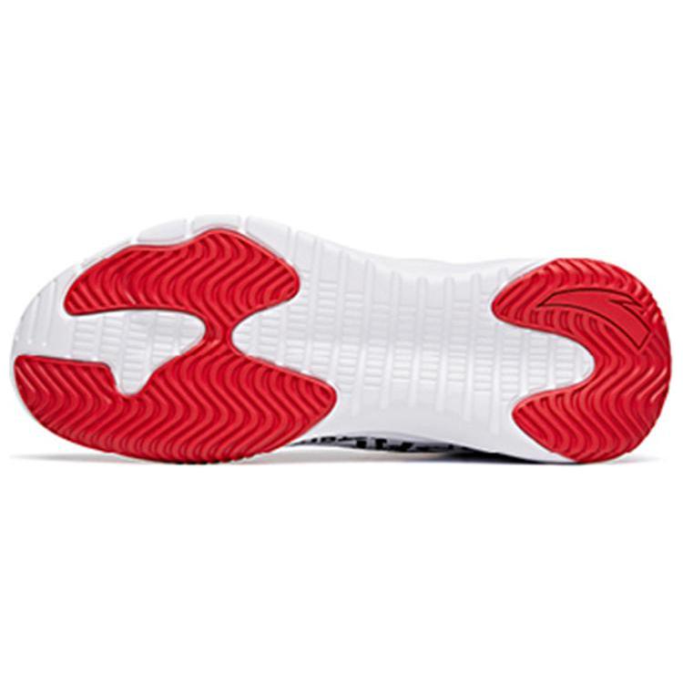 Anta Shock Absorbing Non-Slip Wear-Resistant High-Top Basketball Shoes Men Sneakers White Black 91731132-14