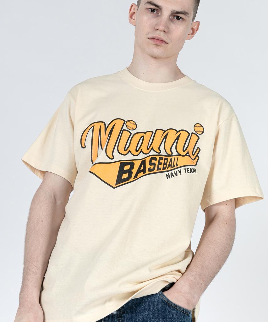NAVYTEAM Ntv-Miami Baseball Short Sleeve (B Type)