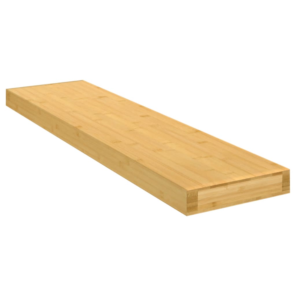 Vidaxl Wall Shelf, 80X20X4 Cm, Bamboo