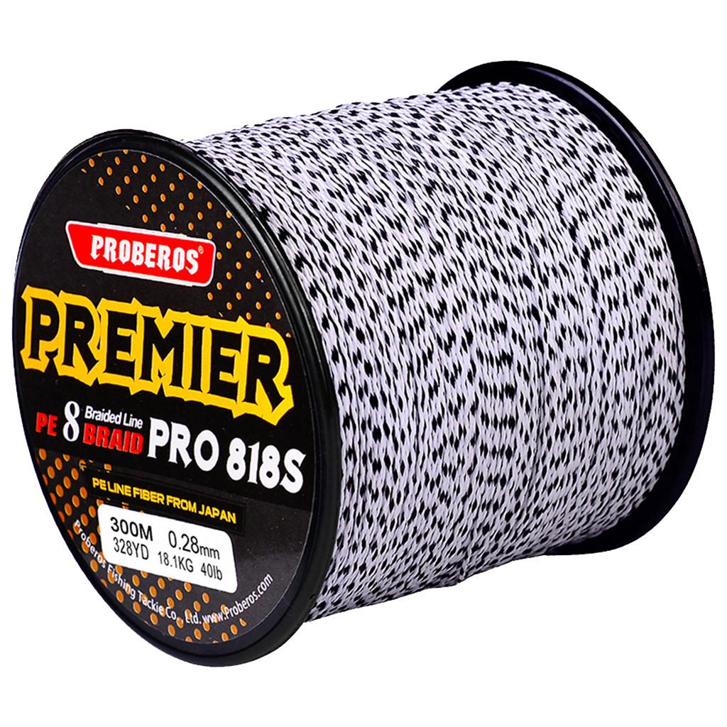 8-Strand 300m Pe Braided Fishing Line Colorfast Super Strong Main Line For Rock Fishing Saltwater Sea Fishing Roca Y Mar Salado