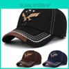 Fashionable Cotton Baseball Hat With Unique Eagle Embroidery And Wide Brim Style