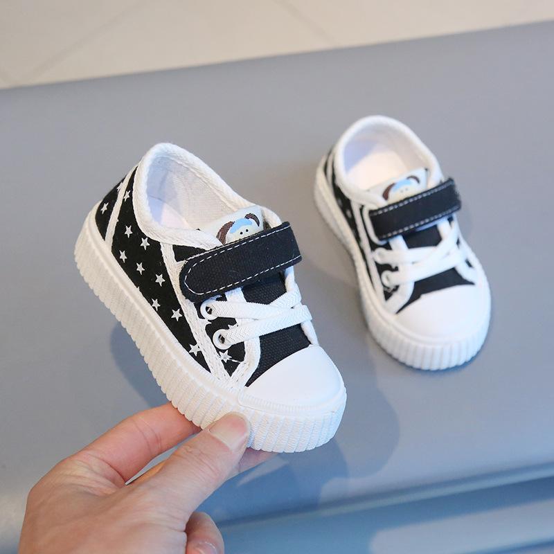 

Весенняя детская обувь Новая модная универсальная спортивная обувь Противоскользящая Удобная Мягкая подошва Обувь для девочки Простая Плоская Ретро 2025 Повседневная обувь 20insole13.5cm чёрный