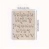 1pcSmall Write English Alphabet Number Fondant Silicone Mold Lowercase Letters Sugarcraft Cupcake Baking Mold CakeDecoratingTool