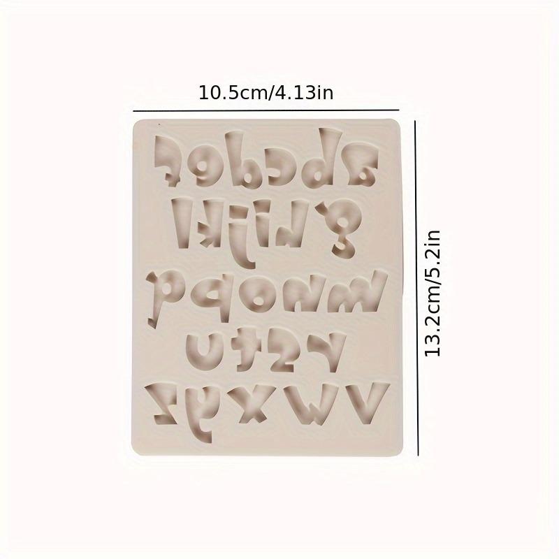 1pcSmall Write English Alphabet Number Fondant Silicone Mold Lowercase Letters Sugarcraft Cupcake Baking Mold CakeDecoratingTool