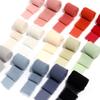 5m/roll 4cm Frayed Edged Satin Handmade Chiffon Silk Ribbon For Wedding Party Flower Bouquet Gifts Packing Decoration DIY Craft