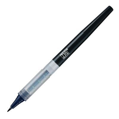 Kuretake Zig Stylo Lettre COCOIRO Rechargeable Marqueur Flexible Noir Fabriqué au Japon Stylo, Pointe Ultra-Fine, Encre, (Recharge, Bleu-Noir)