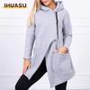 Damen Vintage Casual Einfarbig Druck Herbst Winter Langarm Jacken & Mäntel