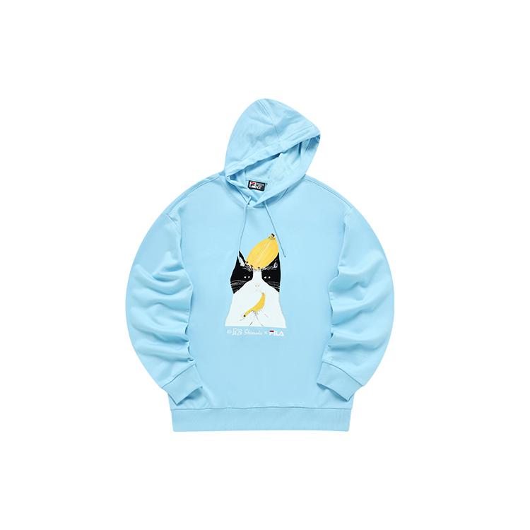 Толстовка FILA x Pepe Shimada Унисекс Чисто-синяя Для пары F11U133295F-LB XXXL
