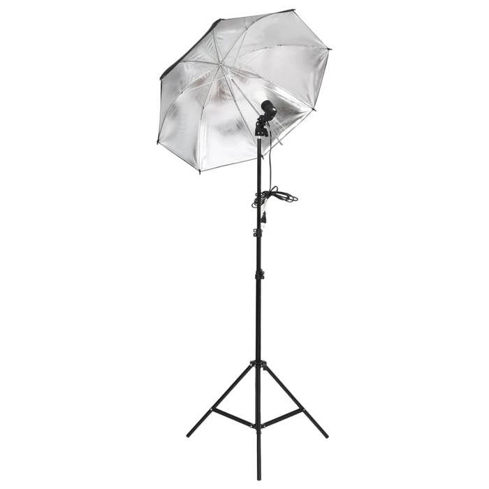 VidaXL Photo Studio Kit with Lighting and Backdrop Photography Light Background System Backdrop Support Kit 3094710