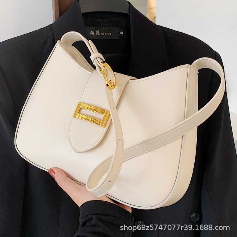 Bag Women's 2025 New Niche Design High-end Texture Fashion Winter Baguette Bag Large Capacity One-shoulder Underarm Bag