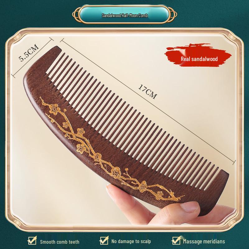 

Sandalwood Anti-Static Air Cushion Massage Comb for Women - Ideal for Scalp Care and Hair Loss Prevention