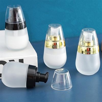 Bouteille en Verre Dépoli sous Vide Contenant Vide Rechargeable 30ml Maquillage Cosmétique Pot pour Crème Visage Lotion Pommade Flacon de Voyage