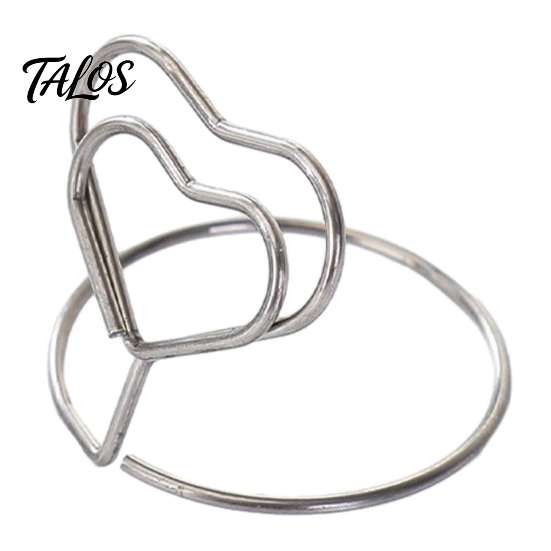 Desktop Metal Clip 20Pcs Hollow Heart Table Number Holder, Love Place Card Stand, Note Clips for Photos, Food Signs, Memo Notes, Weddings, Birthdays,