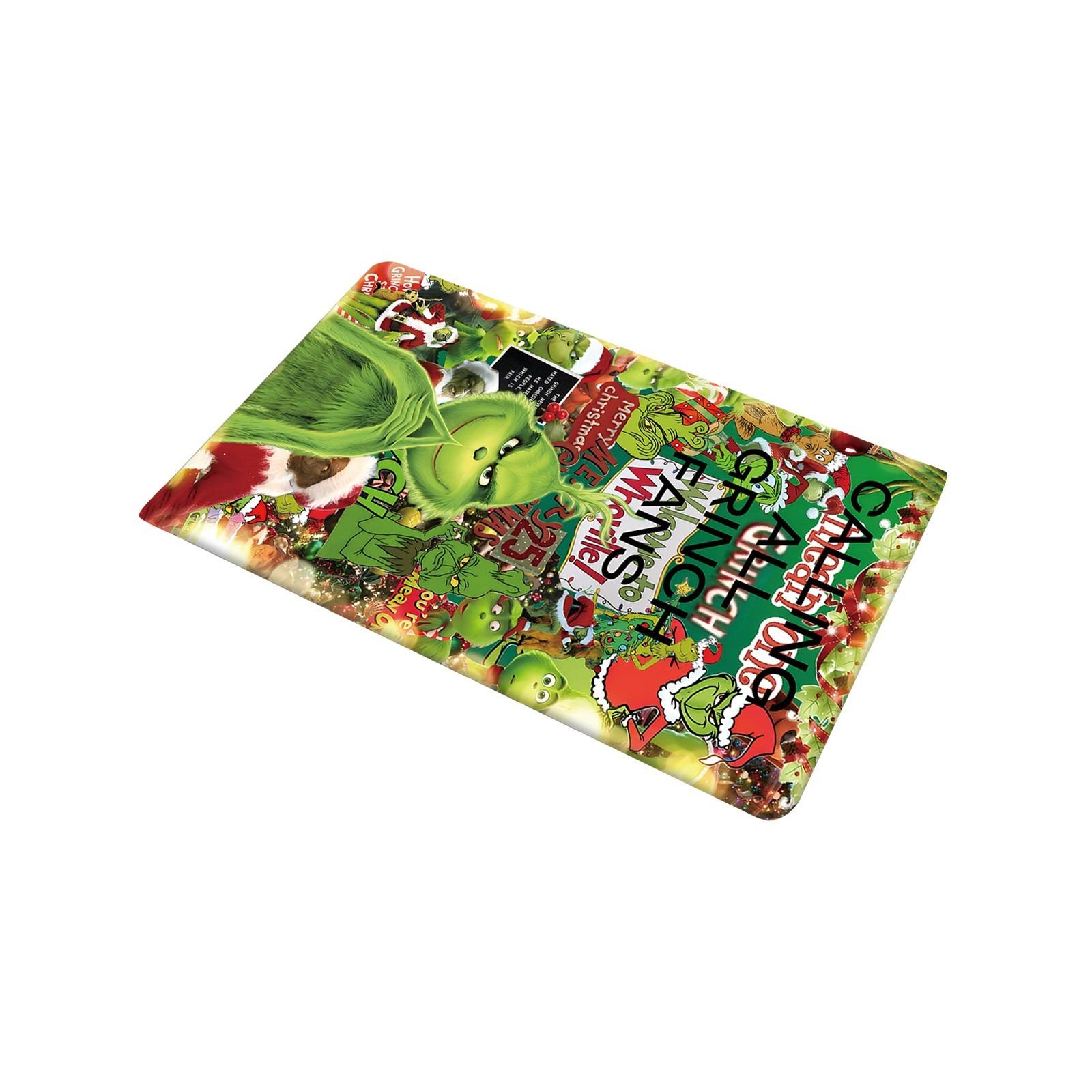 

Christmas Themed Carpet Non- Door Entrance Mat Absorbent Bathroom Entrance Floor Mat One Size