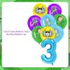 Rick And Morty Fans Child Birthday Party Decoration Anime Character Cake Topper Balloon Set Baby Shower Banner Adults Kids Gift