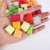 DIY Fake Mango Pitaya Fruit Cubes for Smoothie Photo Prop