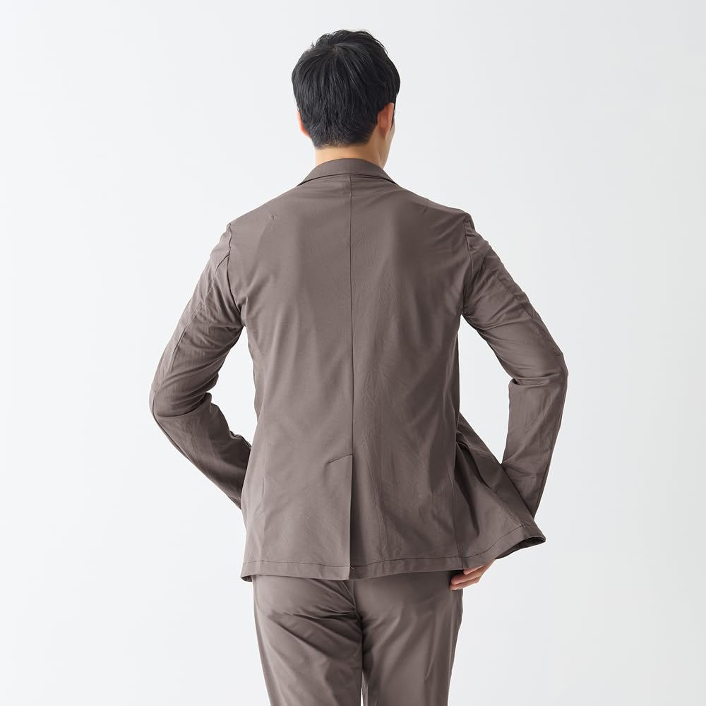 Tailored Jacket BODY WILD Summer Material Lightweight Quick Drying Stretch Material Washable Navy [Gunze] Men's