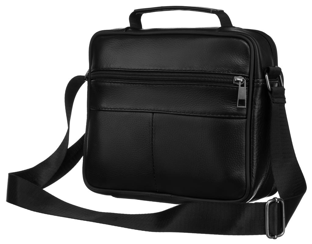 Bolsa de couro masculina R-13204-M-3877 Preta