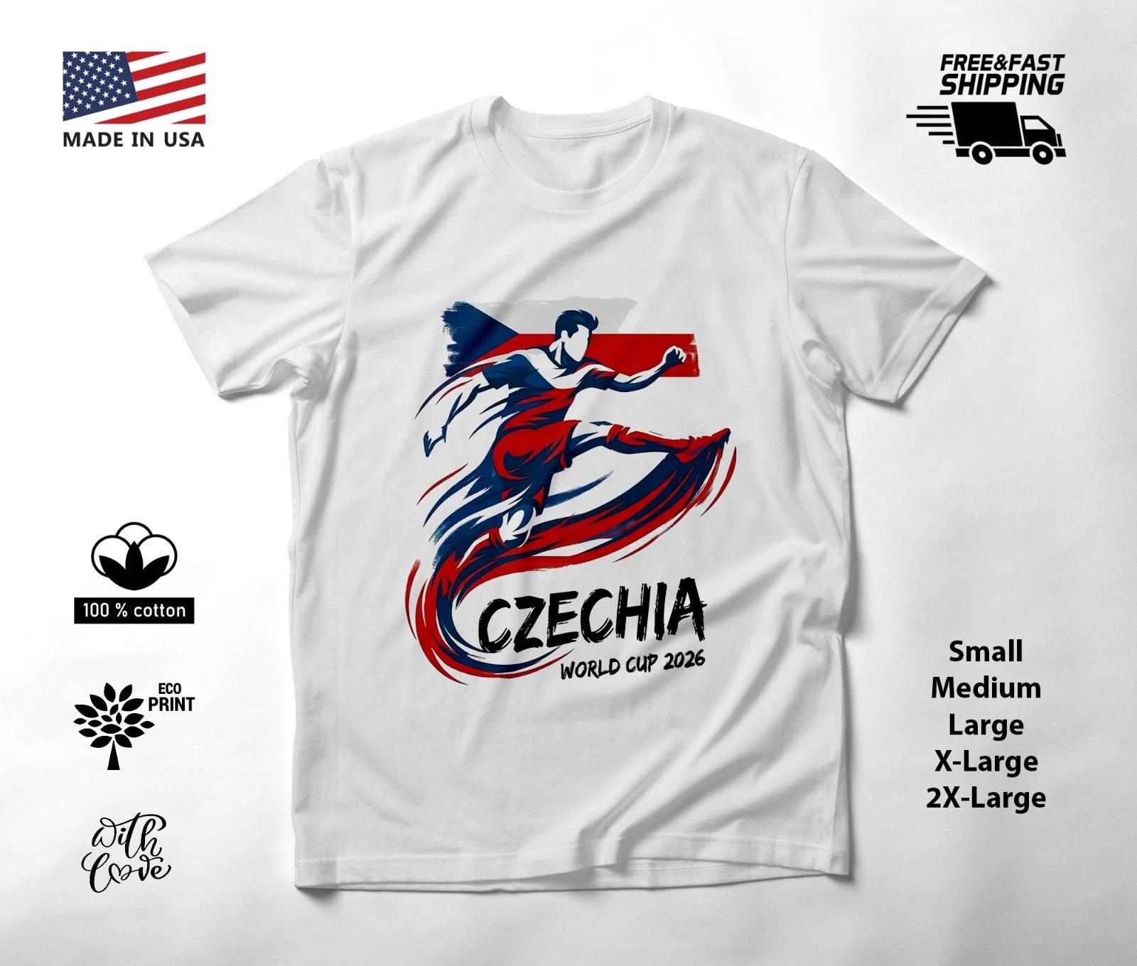CZECHIA - NEW World Cup 2026 Football Soccer Fans T-Shirt Tee Shirt XXXL