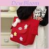 Cute Cartoon Nylon Tote Bag For Daily Use Fun And Spacious Lightweight For Students