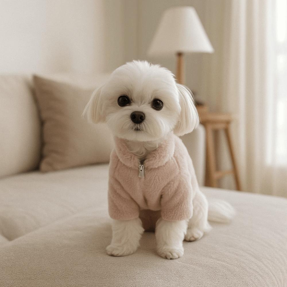 Fashion Rabbit Fur Dog Warm Coat Thickened Comfortable Pet Jackets Soft Winter Dog Clothes Walking