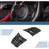 HAPPYHORSE Aluminum Alloy Car Multimedia Button Protective Cover Trim Sticker Decorative Accessories Compatible with Jaguar 15-21XE /16-21XF /16-21