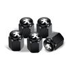 Styling Car Tire Wheel Valve Caps Cover Car Keychain Keyring For Peugeot 206 307 308 3008 207 208 407 508 2008 5008 205 Keyring