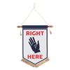 Dulton Felt Banner Light Here Decorate Each Landmark Hand Camping Tent Tapestry Garland Marker 450 X 300mm RNZ-0539/TIBS